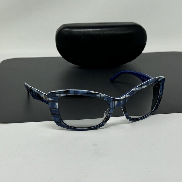 Prada Sunglasses SPR 03N Italy BF2-3M1 Size 57 [] 18 140 Blue Cat Eye - Picture 1 of 16